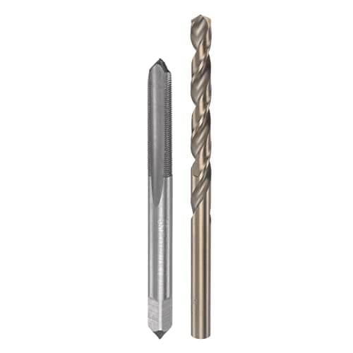 Image of sourcing map Tap & Bit Sets, M6 x 0.5 H2 Straight Flute Machine Thread Milling Tap, 5.5mm M35 Cobalt High Speed Steel (HSS-CO) Twist Drill Bit
