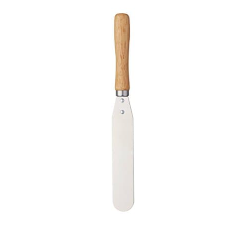Image of KitchenCraft Small Palette Knife/Cake Spatula, Metal with Wooden Handle, 13.5 cm Blade