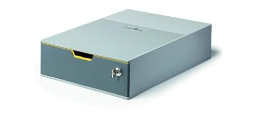 Image of Durable VARICOLOR® Lockable Drawer Unit - Desktop Drawer Set with 1 XL Colour Coded Draw - Draw is Lockable to Support GDPR - Perfect for Storing Documents and Paper Work