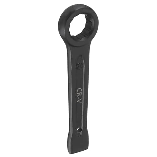 Image of sourcing map Slogging Box End Striking Ring Wrench 24mm Metric CR-V Steel 12-Point Flat Strike Wrench Baking Paint Single Head Spanner Hand Tool for Mechanical Automotive Repair