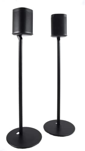 Image of ynVISION Floor Stand for Sonos One, One SL and Play:1 Speaker | 2 Pack | YN-ONE Pair (Black)