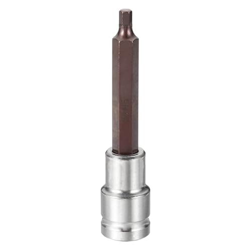 Image of sourcing map Hex Bit Socket 1/2" Drive H5 S2 Steel Hexagonal Head Long Screwdriver Drill Bits CR-V Steel Socket Adapter for Home Auto Axle Hex Nuts Bolts Repair