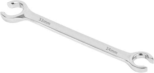 Image of Pipestation Split Ring Spanner for 15mm and 22mm Plumbing Compression Fittings | Flare Nut Spanner | Double End Open Ring Spanner | Crows Foot Spanner | Hand Tools | Plumbing Tool | Plumbers Spanner