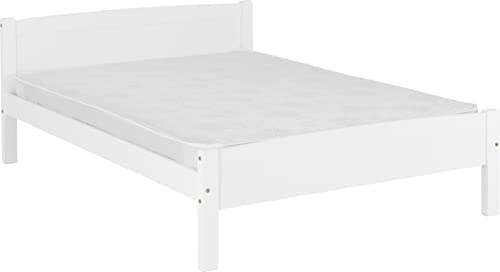 Image of Seconique Amber 4'6" Double Bed in White