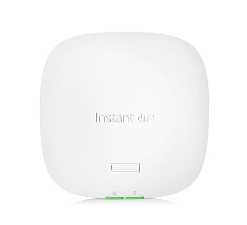 Image of HPE Networking Instant On Access Point AP22 2x2 WiFi 6 Indoor Wireless Access Point | Long Range, Secure, Smart Mesh Support | Power Source Included | UK Model (R6M51A#ACC)