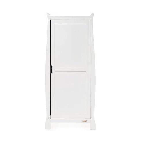 Image of Obaby Stamford Sleigh Single Wardrobe - White
