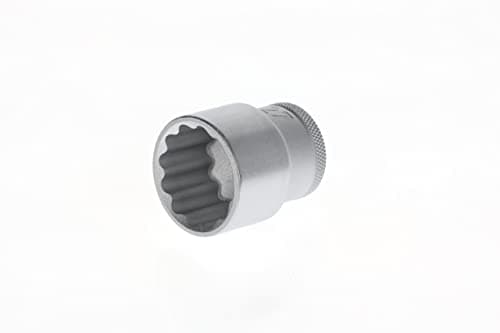 Image of GEDORE Socket, 1/2" 12.5 mm drive, Hexagonal, 27 mm width, Tool, 19 27, Chrome-plated steel