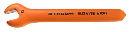 Image of Facom 46.19Avse 19Mm Single Open End Spanner Insulated 1000V Vde Safety Colour