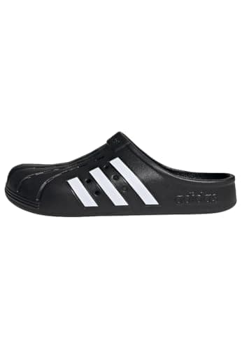 Image of adidas Unisex Adilette Clogs, Core Black/Cloud White/Core Black, 11 UK