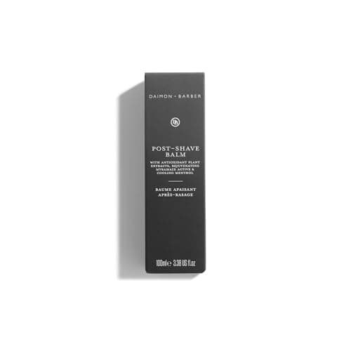 Image of Daimon Barber Cooling Post Shave Balm – Soothing Aftershave with Aloe Vera & Menthol – Hydrating & Calming for All Skin Types, 100ml