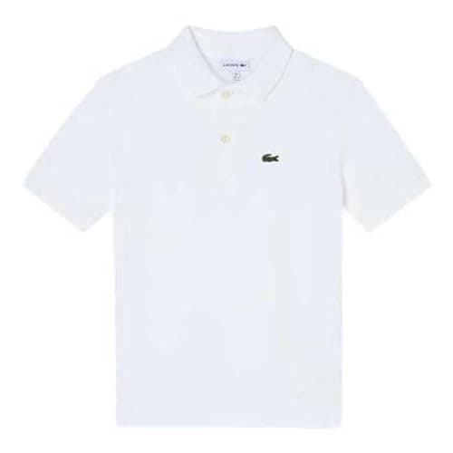 Image of Lacoste Kids 947386 Short Sleeve Polo 12 Years White
