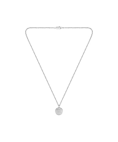 Image of BOSS Jewelry Men's DOUBLE B COIN Collection Necklace in Stainless Steel with a Coin Charm - 1580761