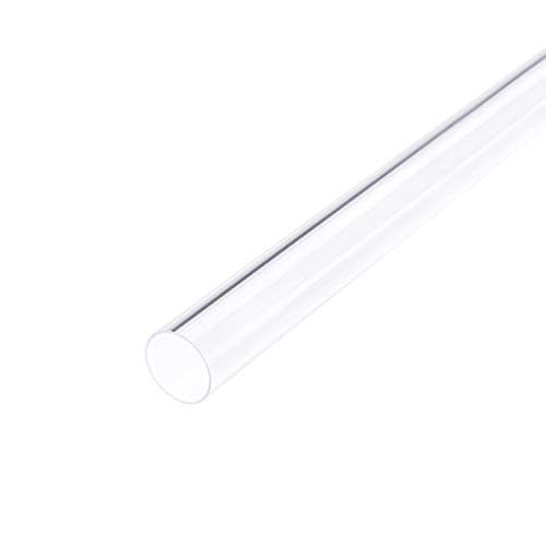 Image of uxcell 2pcs Clear Rigid PVC Pipe 7/16"(11mm) ID x 1/2"(12mm) OD x 1.6ft Round Tube Tubing