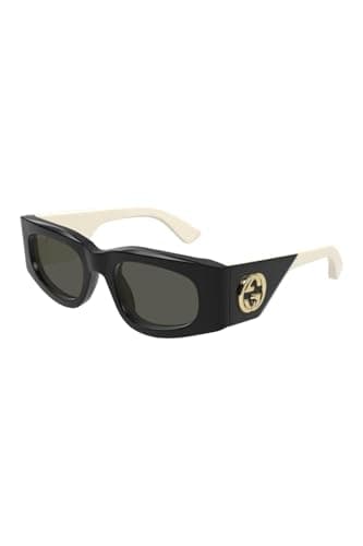 Image of Gucci Women's Gg1664s Sunglasses, Black-Black-Grey, 51