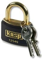 Image of PADLOCK, BRASS, 40MM, BLACK K12440BLAD By KASP SECURITY