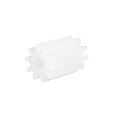 Image of sourcingmap 20pcs Plastic Gears White 10 Teeth Model 102A Reduction Gear Plastic Worm Gears for RC Car Robot Motors