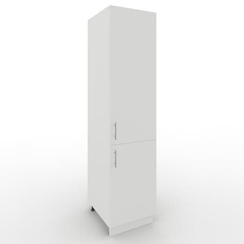 Image of JD Greta Adjustable Kitchen Tall Larder Unit - 500mm - Tall Cabinet with Doors - White Matt