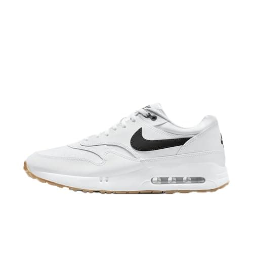 Image of Nike Air Max 1 '86 OG G Men's Golf Shoes (DV1403-010, Black/White), White/Gum Medium Brown/Black, 4.5 UK
