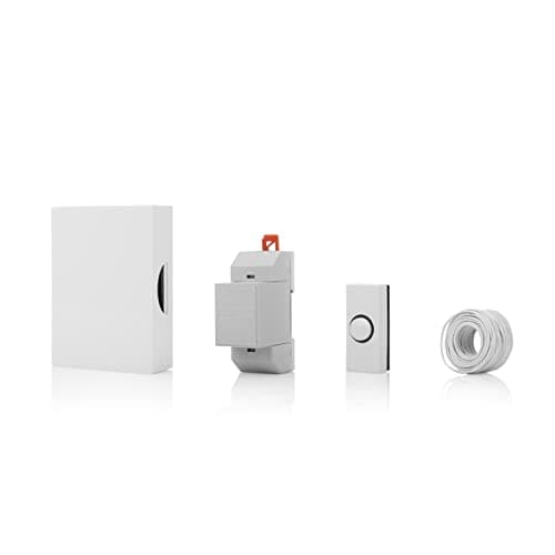 Image of Byron 720k Wired Doorbell Set, Wired Doorbell, Push Bell, Transformer, Cable and Clips