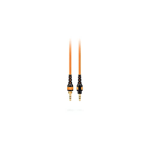 Image of RØDE NTH-Cable for NTH-100 Headphones, 2.4m / 8ft Long, 3.5mm Male to Male High-Quality Audio Cable With ¼-inch Adaptor Included (Orange)