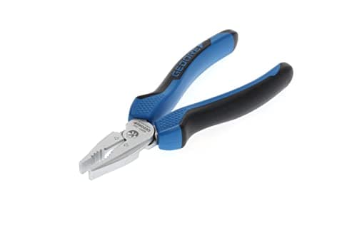 Image of GEDORE Power combination pliers for cutting/holding/twisting, Dual-material grips, Length 160 mm, HRC 62-64, 8250-160 JC