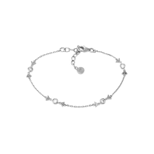Image of Emporio Armani Women's Sterling Silver with lobster clasp closure bracelet