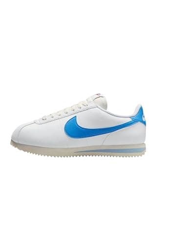 Image of Nike Cortez Women's Shoes (White/Sail/Team Orange/University Blue, US Footwear Size System, Adult, Women, Numeric, Medium, 6)