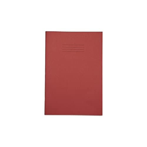 Image of Rhino Stationery Exercise Book | A4 | 80 Page | 5mm Squared Exercise Book | Red | Learning Resources | School Books | Pack of 1
