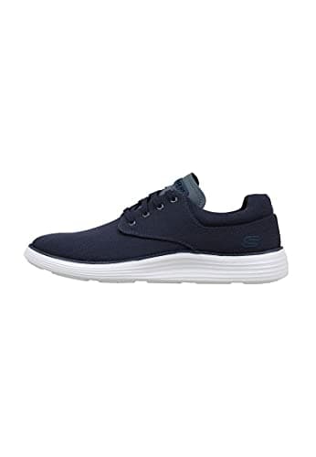 Image of Skechers Men's Status 2.0 Burbank Sneaker, Navy Canvas, 8.5 UK