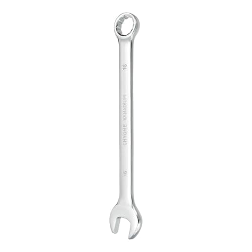 Image of sourcing map Combination Wrench 16mm Metric 12-Point Box and Open End CR-V Steel Double Ended Spanner Tool for Automotive Pipe Furniture Machinery DIY Repair, Silver White
