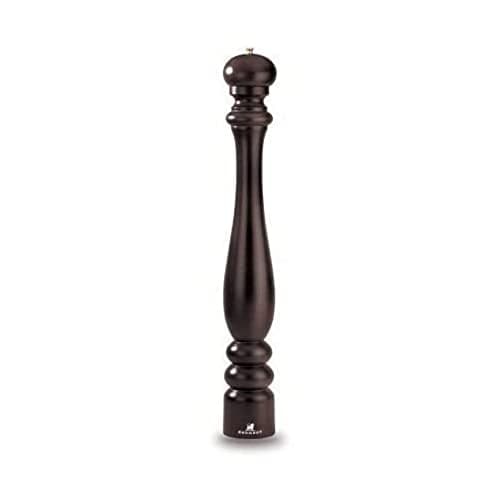 Image of PEUGEOT - Paris 80 cm Pepper Mill - Classic Grind System - Made with PEFC Certified Wood - Lifetime Guaranteed Mechanism - Made in France - Chocolate Colour, Brown