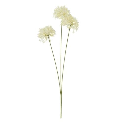Image of Hill Interiors Triple Allium Spray Artificial Flower (One Size) (Cream)