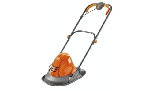 Image of Flymo Turbo Lite 250 Electric Hover Lawn Mower – 1400 W, 25 cm Cutting Width, Ambidextrous Handles, Folds Flat, Orange