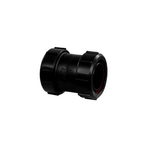 Image of McAlpine Black Multifit Straight Connector 1.50" T28M-BL