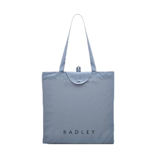 Image of RADLEY London Womens Responsible Foldaway Shopping Bag Made Of Recycled Fabric in Smoke Blue