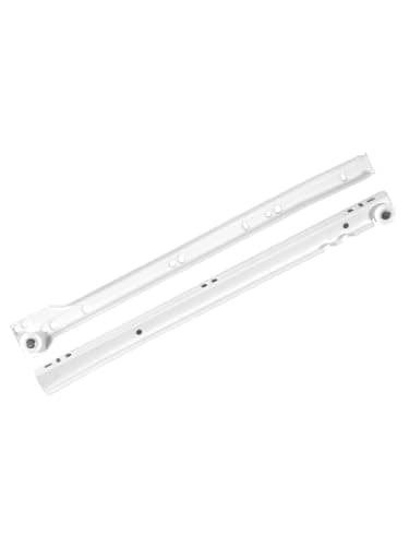 Image of REJS Metal Roller Drawer Slides/Runners Bottom fix Metal White 250mm-600mm (450mm)