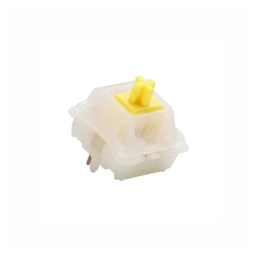 Image of Yellow-red switch KS-3 X1 linear lubricated switch for keyboard 5 pin(Milky yellow,100PCS)