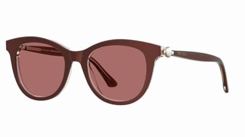 Image of Jimmy Choo Unisex Annabeth/s Sunglasses, MWU/U1 BURGUNDY PRL, 51