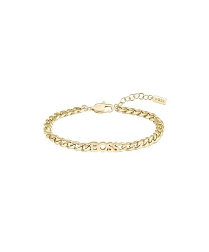 Image of BOSS Jewelry Women's KASSY FOR HER Collection Chain Bracelet in Yellow Gold - 1580593