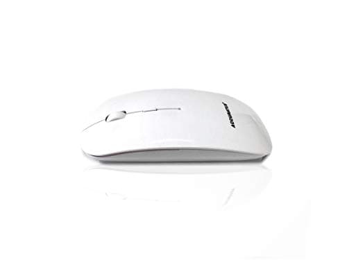 Image of Accuratus Image RF White - Wireless 2.4GHz RF Full Size Computer Mouse with Glossy Finish