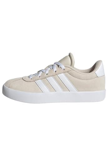 Image of adidas Unisex Kids VL Court 3.0 Shoes Kids, Aluminium/Cloud White/Aluminium, 2.5 UK