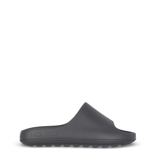 Image of Jack Wills Sliders Mens Pool Shoes Slate 9 UK