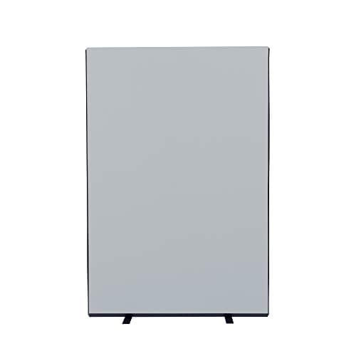 Image of Panelwarehouse 1200mm Wide Wooolmix Office Partition Screen - 3 Heights & 11 Colours (Silver Grey, 1200mm W x 1800mm H)