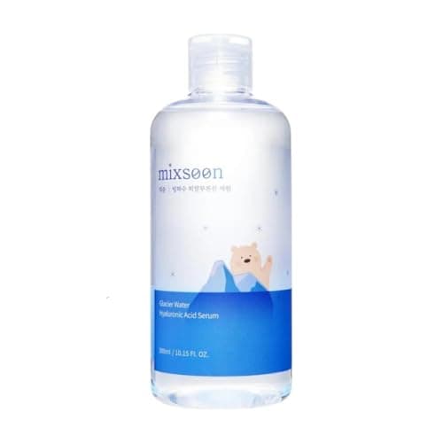 Image of Hyaluronic Acid Face Serum with Glacier Water – Hydrating Facial Serum for Dry & Sensitive Skin – Lightweight, Fast Absorbing, Non-Greasy Moisturising Formula for Daily Skincare Routine 300ml