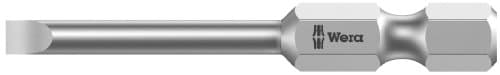 Image of Wera 05059310001 0.6 x 3.5 x 50 mm 800/4 Z Bits for Slotted Screws - Silver