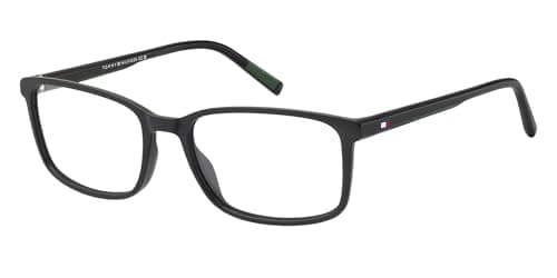 Image of TOMMY HILFIGER, VIEW GLASSES, TH 2327, BLACK GREEN, 56, (MAN)