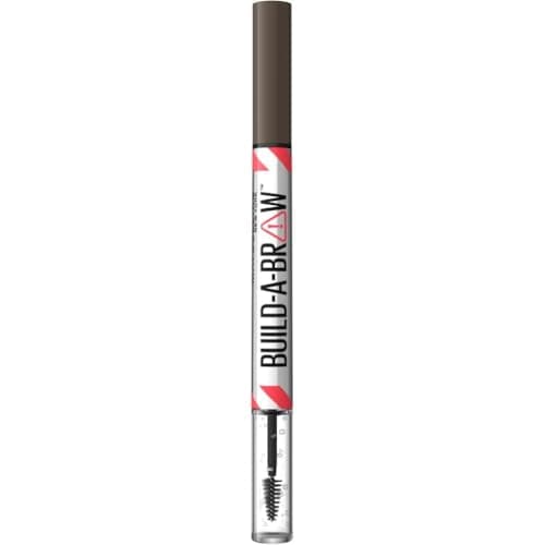 Image of Maybelline New York 2-in-1 Eyebrow Pencil with Gel for Full and Defined Eyebrows, Up to 24 Hours Hold, No Smudging, Build-A-Brow, Vegan Formula, No. 262 Black Brown