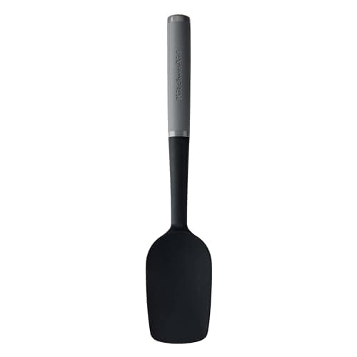Image of KitchenAid Soft Grip Spoon Spatula - Charcoal Grey