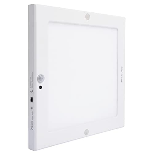 Image of SINCELIGHT PIR Motion Sensor 18W LED Ceiling Light (Square), Automatically ON/Off, Movement Activated, Dual Mode Turnable, Cool White 6000K, Surface/Flush Mount for Hallway,Porch, Pack of 1