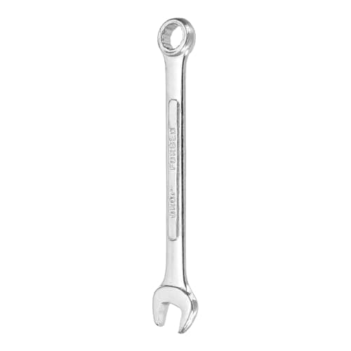 Image of sourcing map Combination Wrench 9mm Metric 12-Point Box and Open End Zinc Plated Steel Double Ended Spanner Tool for Automotive Pipe Furniture Machinery DIY Repair, Silver White